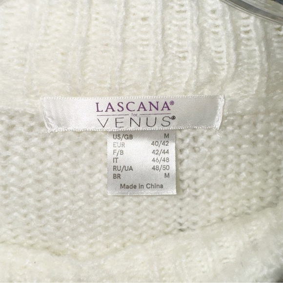 Lascana Venus Color Block Sweater Cream/Blue Stripe Sz Medium - Picture 11 of 13
